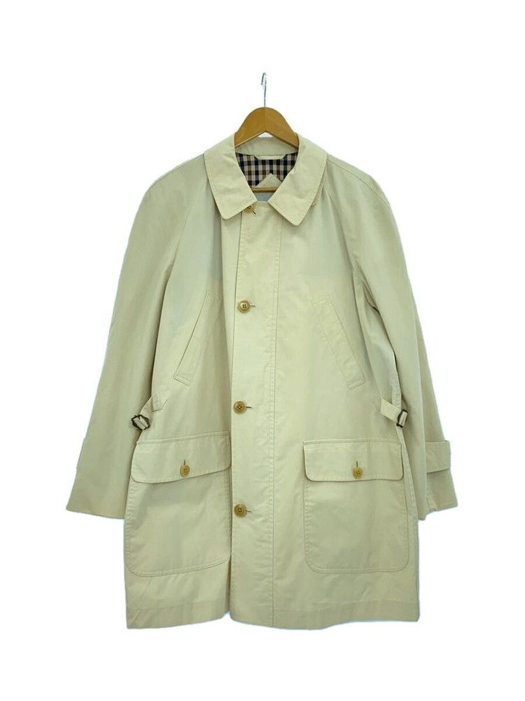 Aquascutum  Steel Collar Coat/M/Cotton/Crm/D-Tk1200 2733