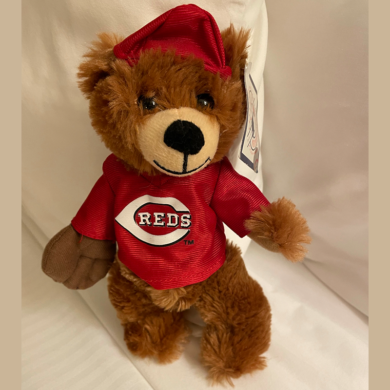 Cincinnati Reds Mascot Plush Bear - MLB Team Fan Collectible Vintage Toy, 9