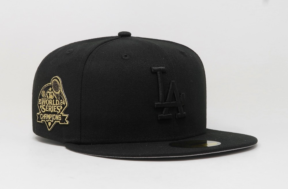 New Era 59Fifty Men's Cap Los Angeles Dodgers Black World Series 2024 Fitted Hat