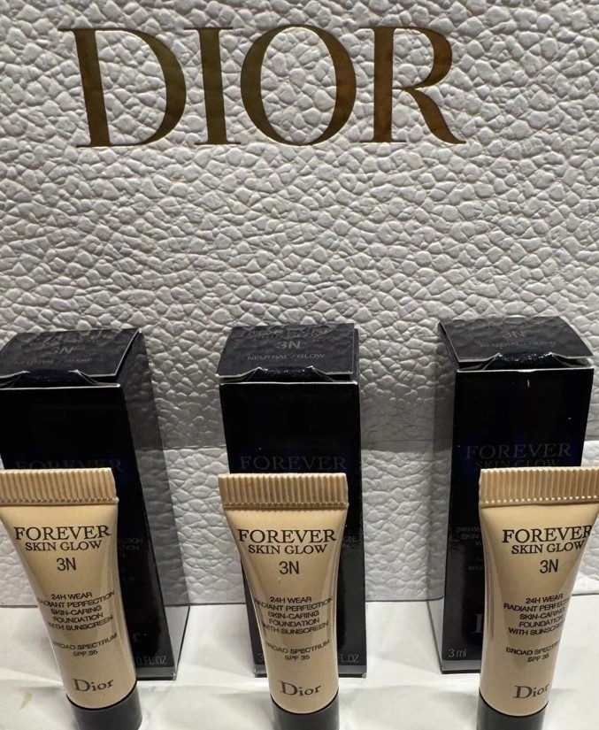 Dior Forever Skin Glow Foundation Mini 3ml Shade 3N Neutral New