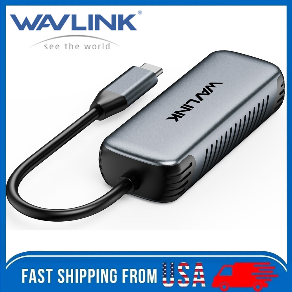WAVLINK RJ45 Gigabit Network Adapter USB C to Ethernet Adapter 2.5/5G Driverfree