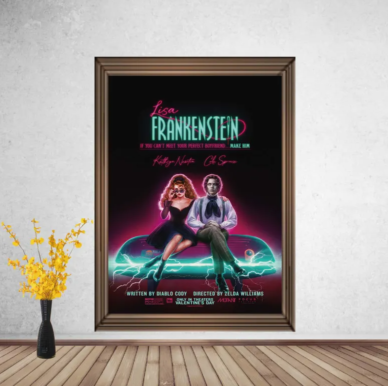 Lisa Frankenstein Classic Movie Poster, Home Decor, Vintage Movie Poster,