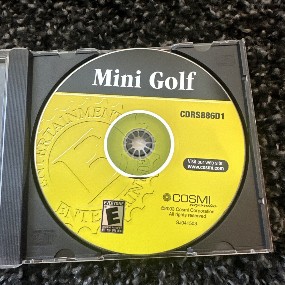 Mini Golf PC Game Disc Only 2003 Cosmi Corp CD-ROM