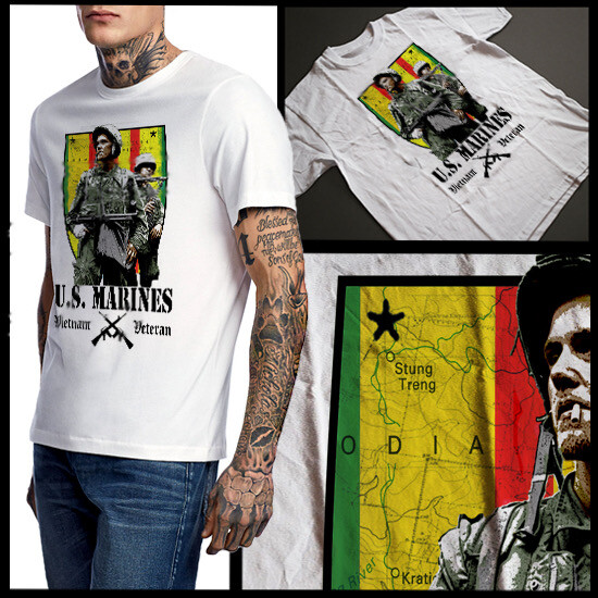 Vietnam Vet T-Shirt Veteran Day Warrior Pride military new Cotton Tee-image