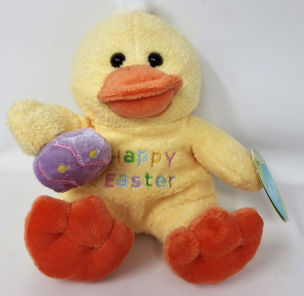 Walmart Happy Easter Chick Duck Yellow Plush Soft Toy Stuffed Animal new