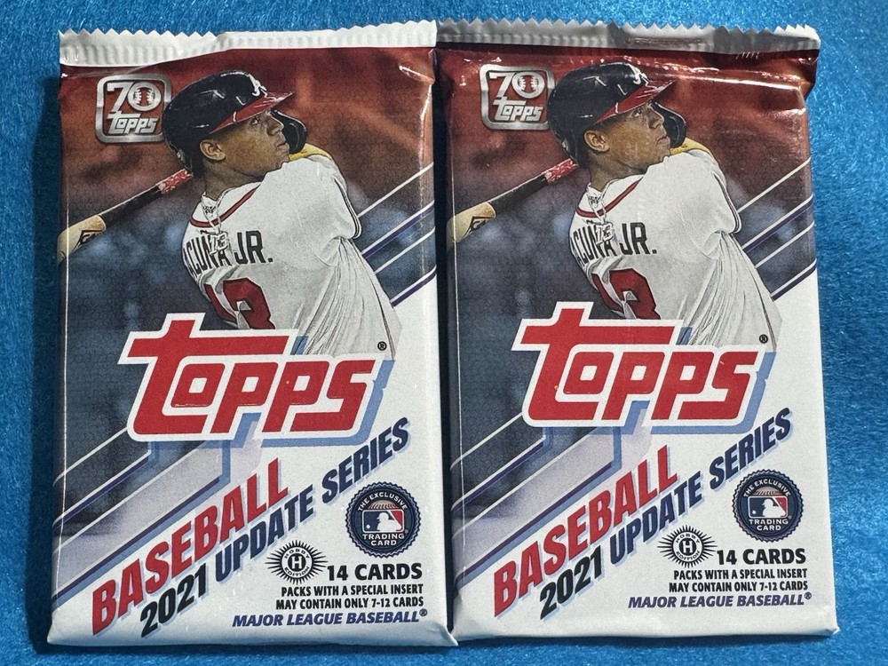 2021 Topps Update Series Retail 2-Pack Lot with 14 Cards per Pack Factory Sealed