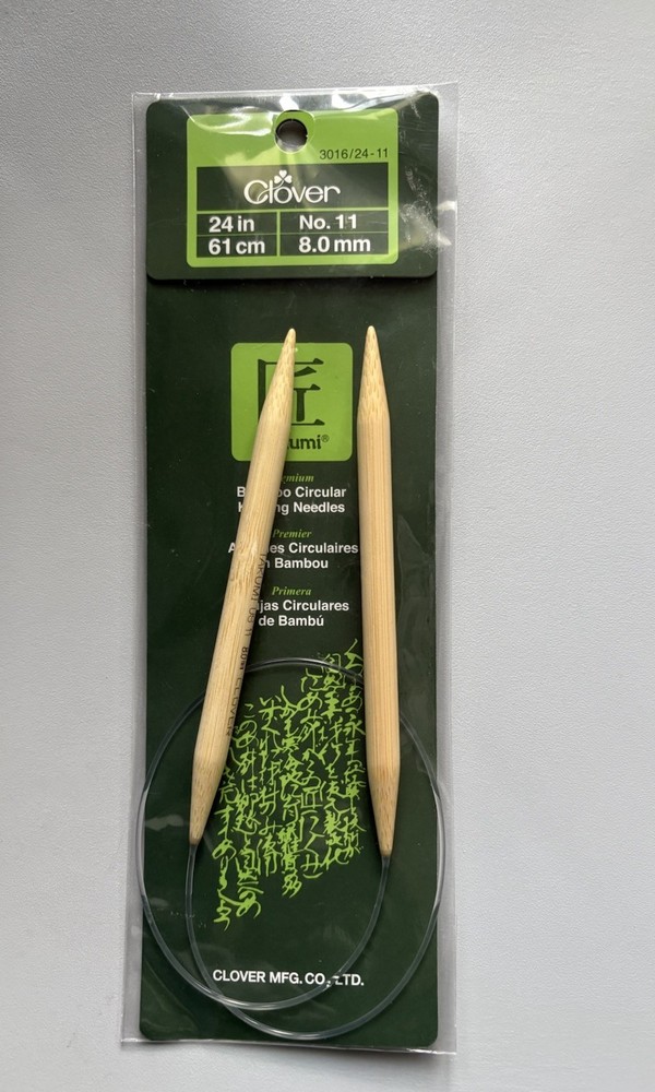 Clover Takumi Bamboo Circular Knitting Needles (3016/24-11)
