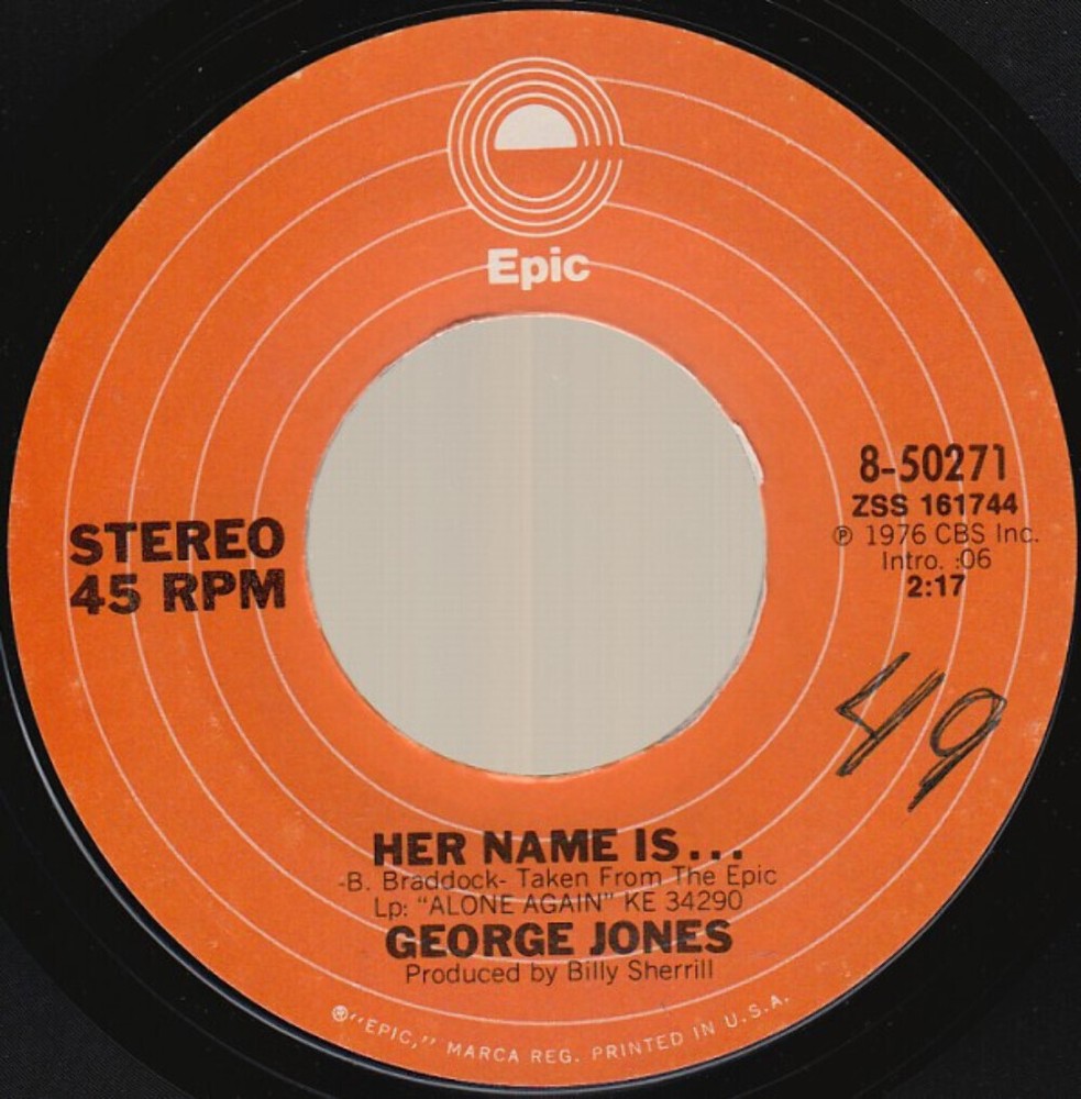 George Jones (2) - Her Name Is... / Diary Of My Mind (7