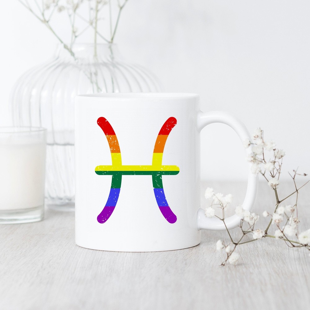 Pisces Lgbt Mug Pisces Lgbt Mug Pisces Lgbt Gift Pisces Zodiac Lgbt Pisces Lgbt