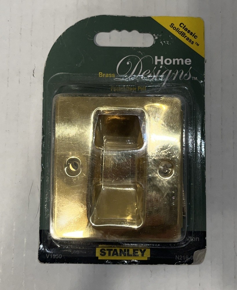 Stanley Solid Brass Pocket Door Latch Polished Finish N216-069 V1950