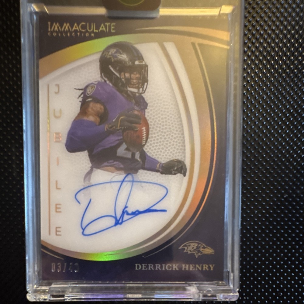 Panini Immaculate 2025 Derrick Henry Ravens Jubilee Autograph /49