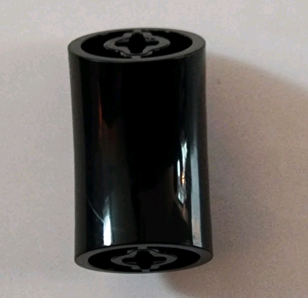 LEGO Black 2x2 Round 45 Degree Elbow Brick 5489