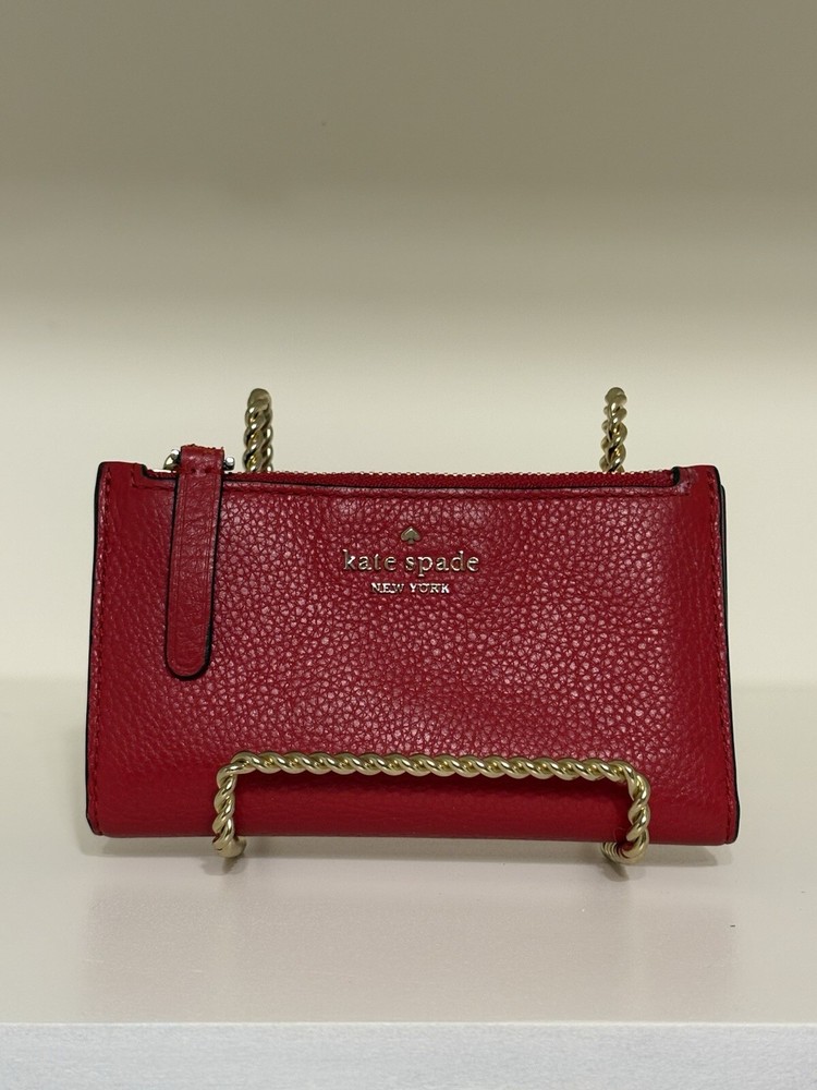 Kate Spade Red Leather Wallet, Pre-owned