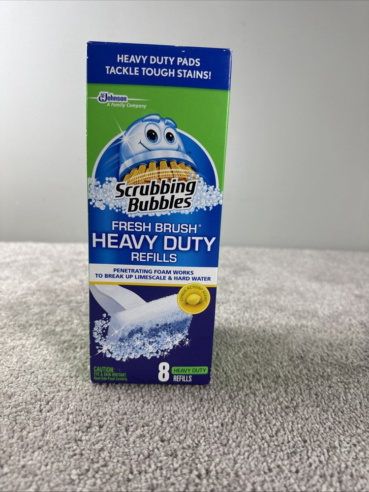 Scrubbing Bubbles Heavy Duty Fresh Brush Refills 8 Count