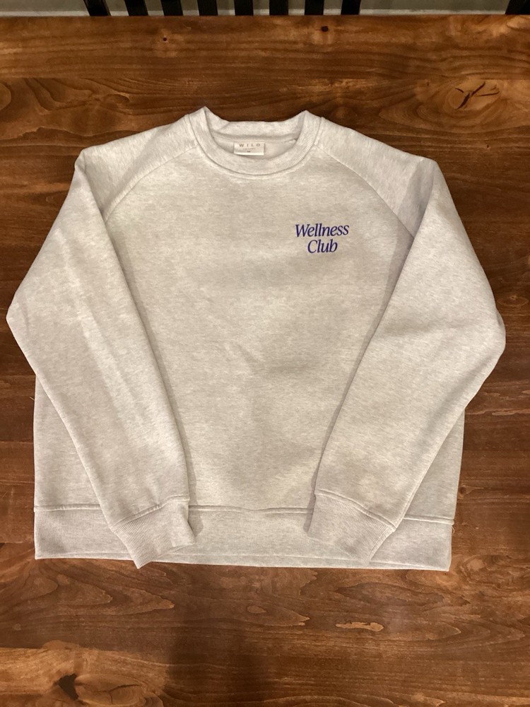 WILO The Label Wellness Club Crewneck Sweatshirt Women’s Medium Grey Australia.