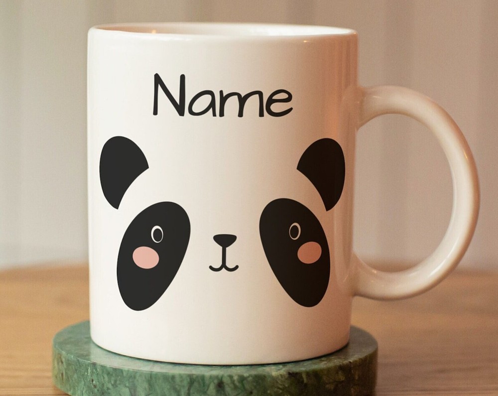 Custom Panda Mug with Name - Kids' Personalized Cup Gift