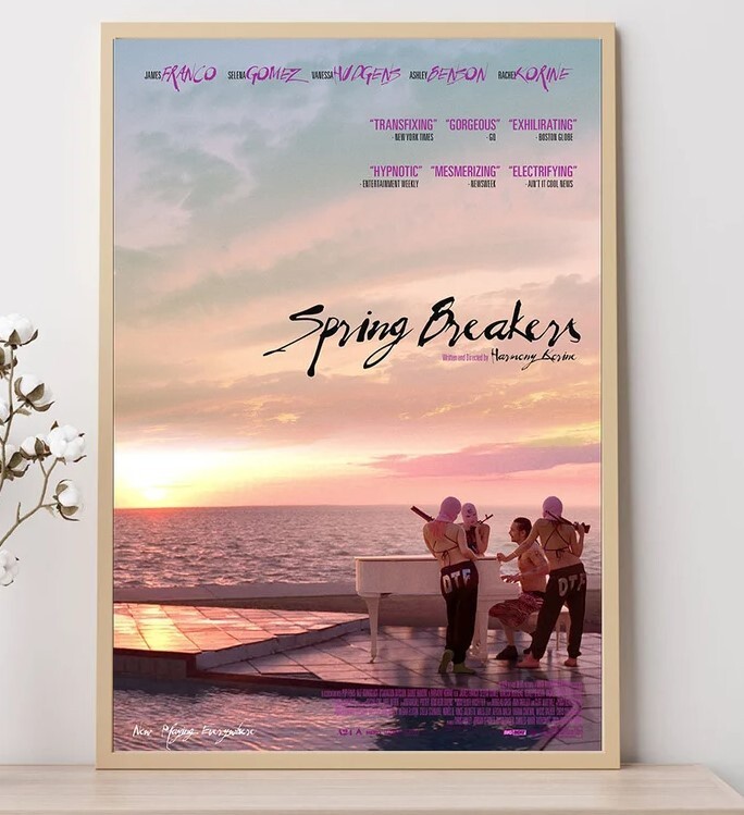 Spring Breakers (2013)--Movie Poster, Art Prints, Home Decor,Wall Art