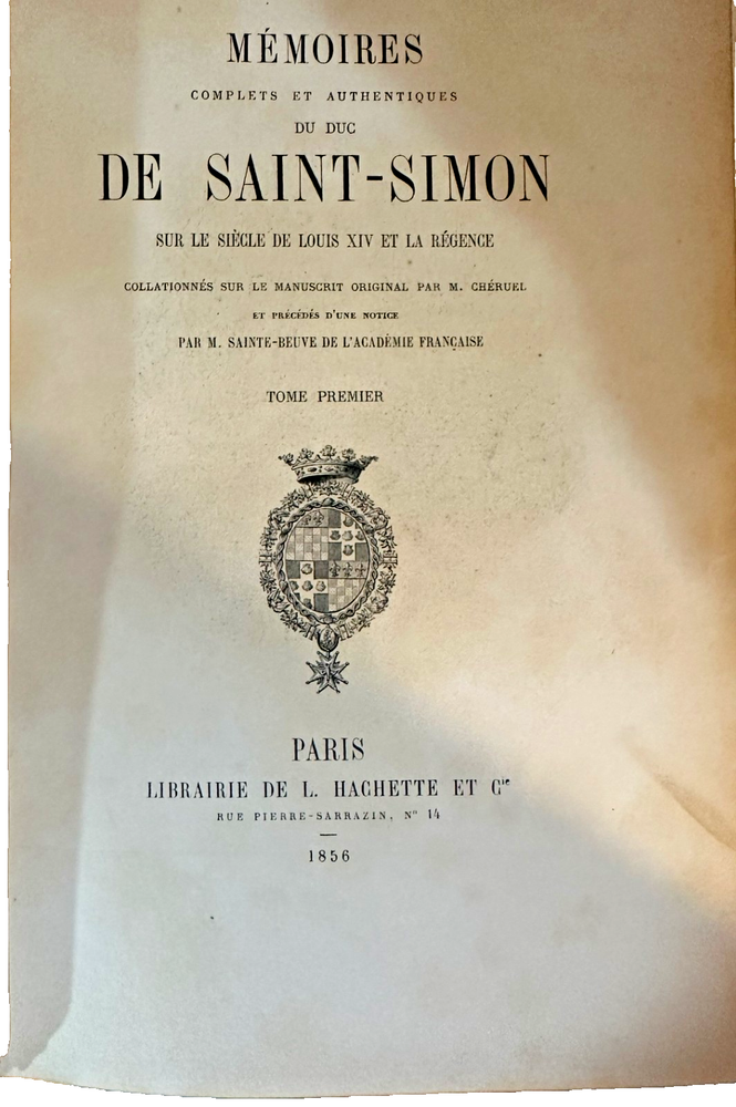 Mémoires complets et authentiques du duc de Saint-Simon, 20 Volume Set