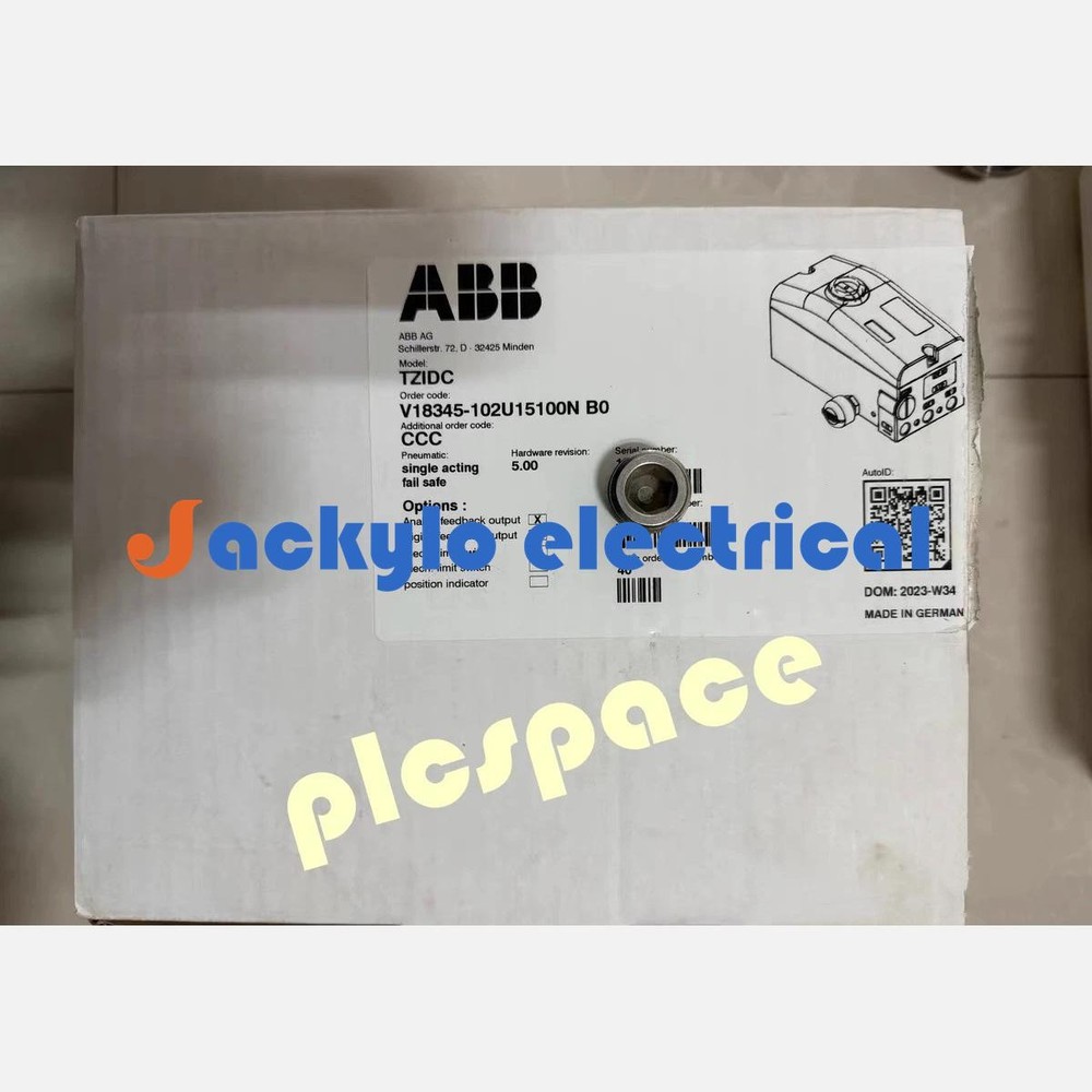 ABB V18345-102U15100N Brand new Valve positioner DHL