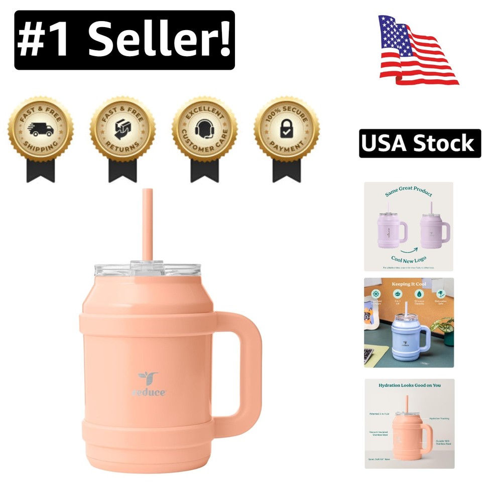 50 oz Stainless Steel Mug with Ergonomic Handle – Perfect for Home & Gym