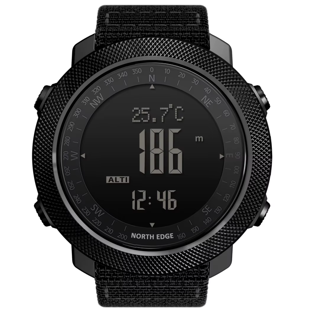 Men's Army Watch with Altimeter Barometer Compass for Running Swimming Waterproof