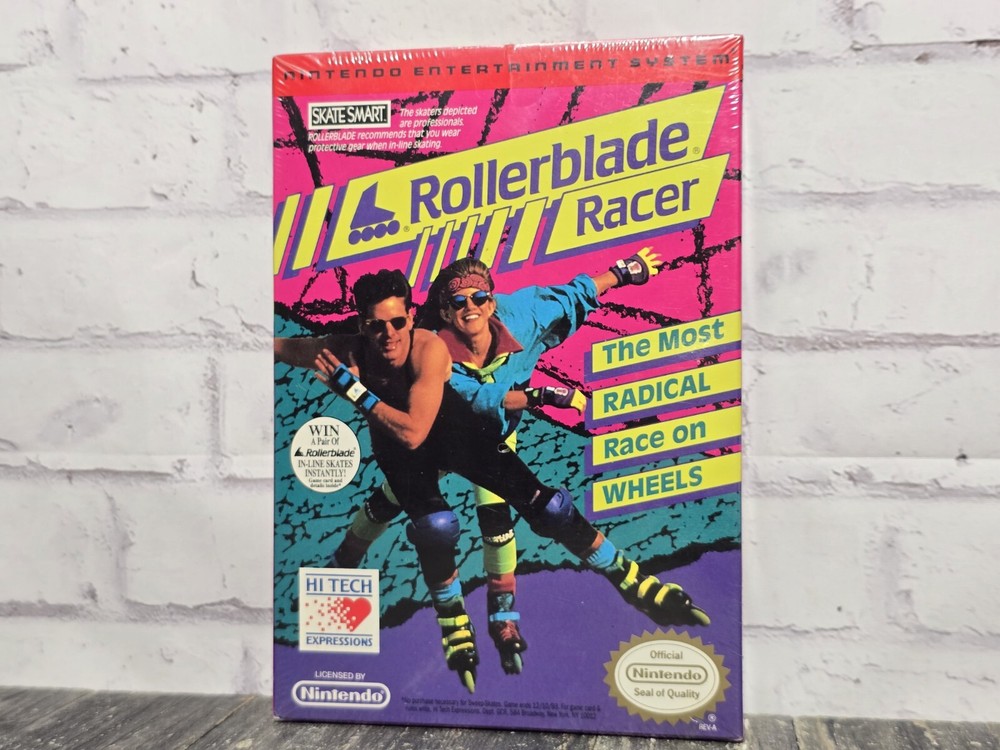 Vintage 1993 Rollerblade Racer NES Game