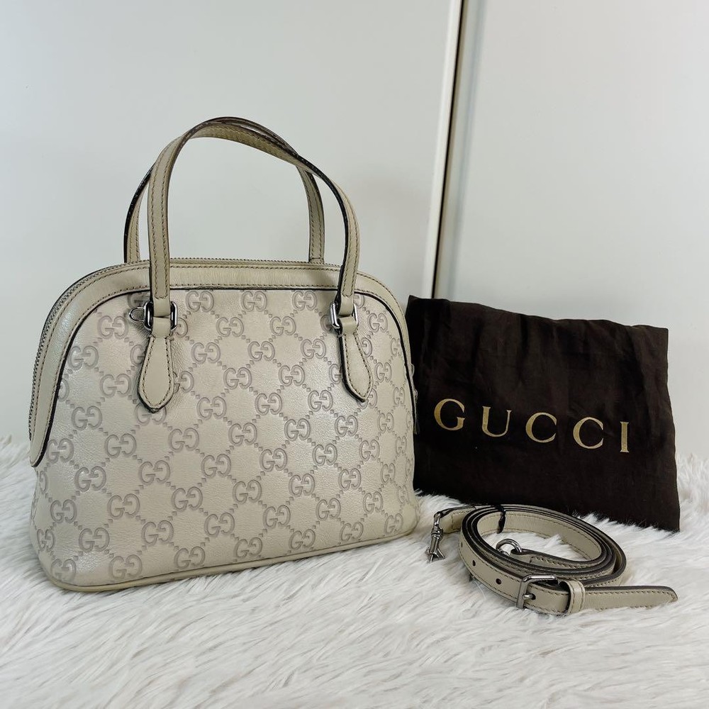 Gucci Mini Leather 2Way Shoulder Bag Crossbody Purse  