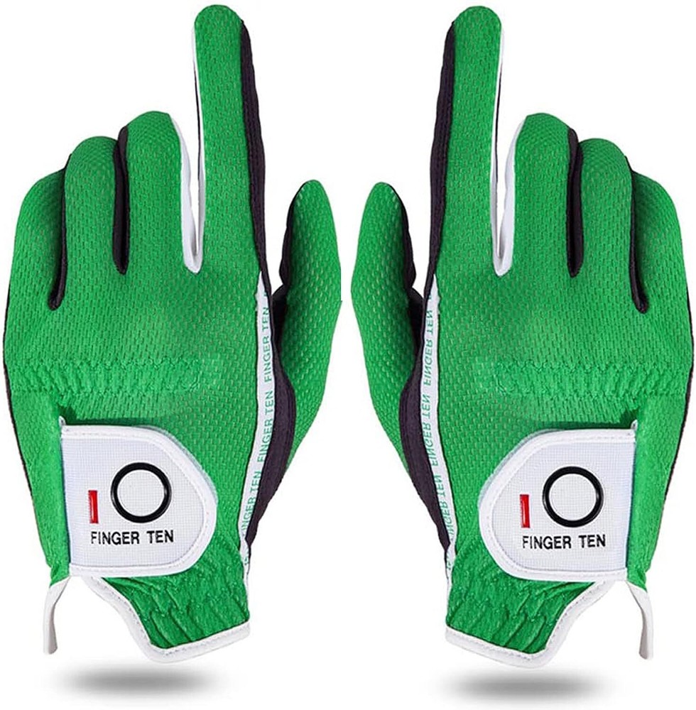 Golf Gloves Men Pair Left and Right Both Hand Rain Grip Lh Rh No Sweat