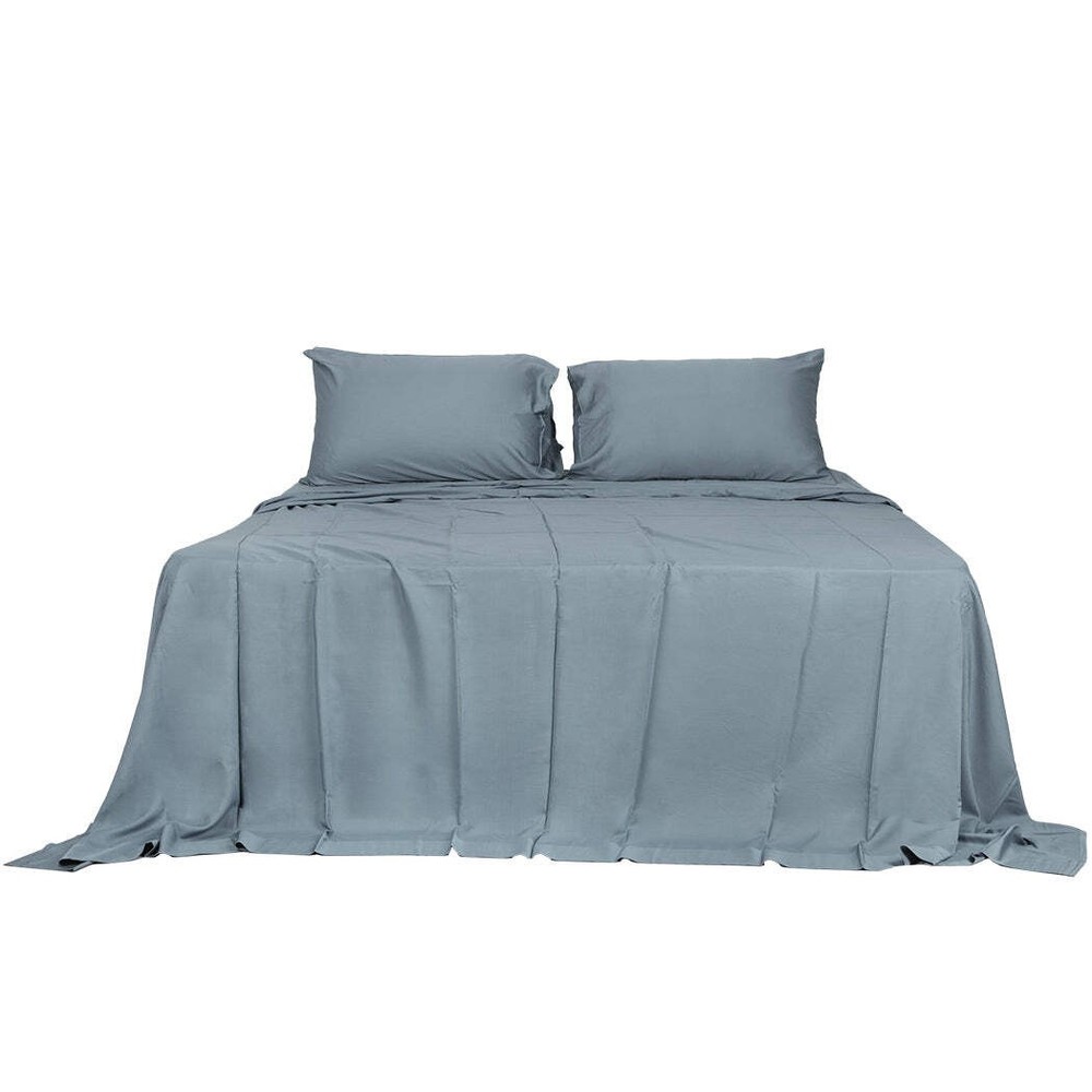 NNEIDS Dreamz 4pcs Double Size 100% Bamboo Bed Sheet Set in Grey Colour