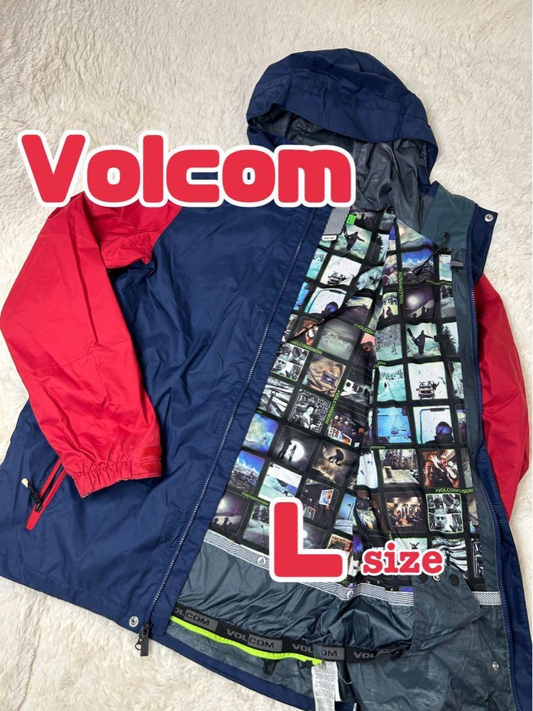 Volcom Snowboard Jacket Mens Size LG0651404 Dark Blue