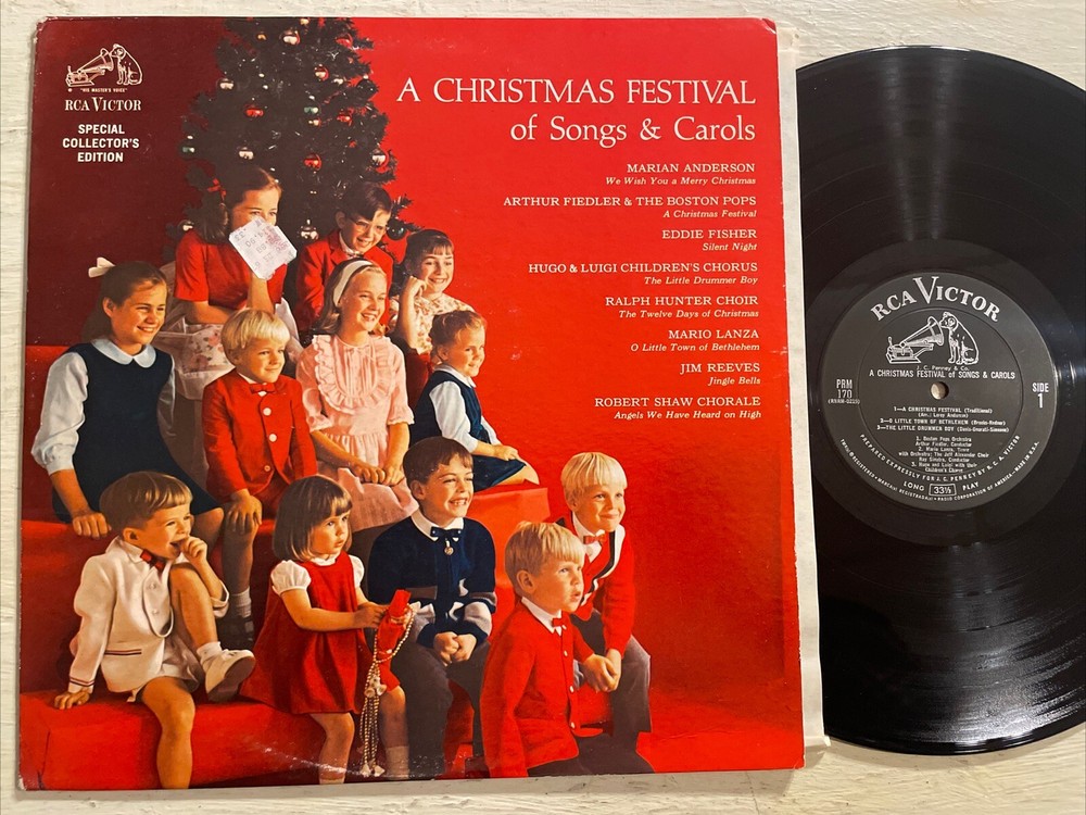 RARE A Christmas Festival Of Songs & Carols V/A LP RCA Mono JC Penney Holiday EX