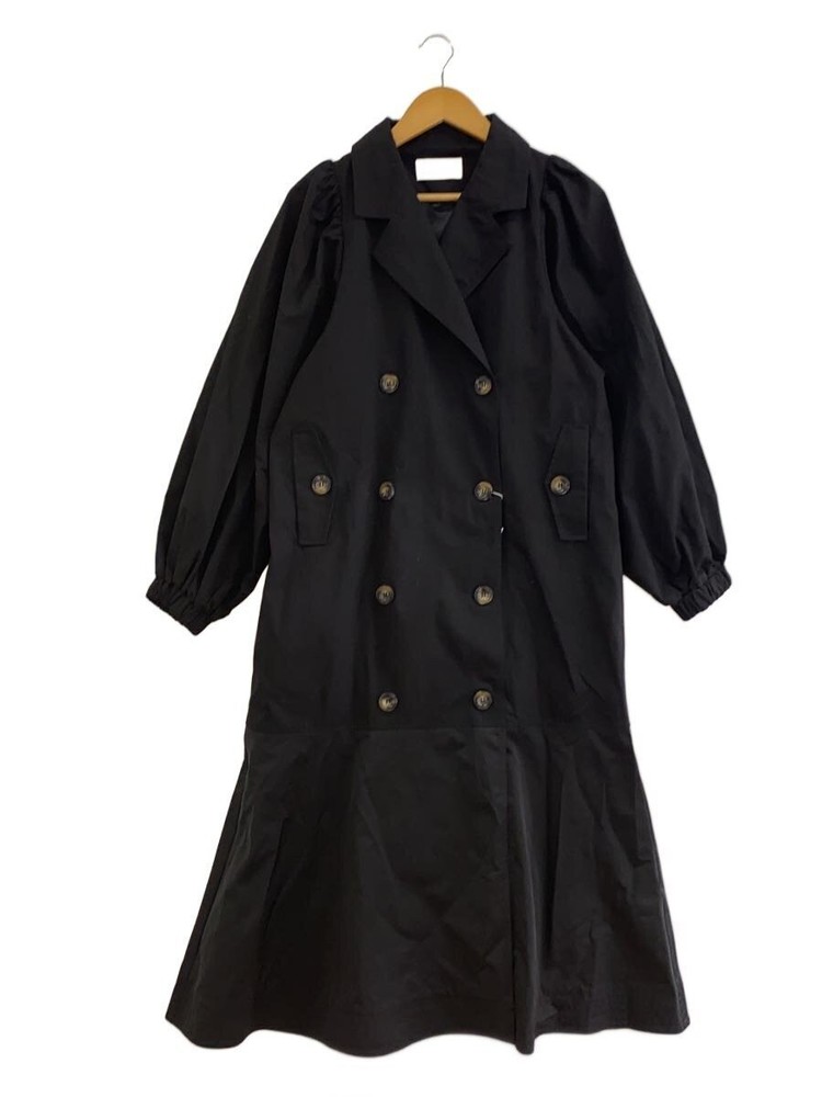 Willfully Trench Coat/Free/Cotton/Blk/Plain/2222-Ou-11// 3944