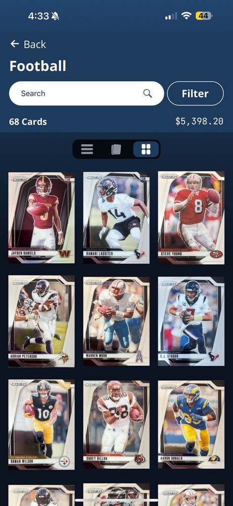 2024 Panini Prizm NFL Football  68 Card Lot