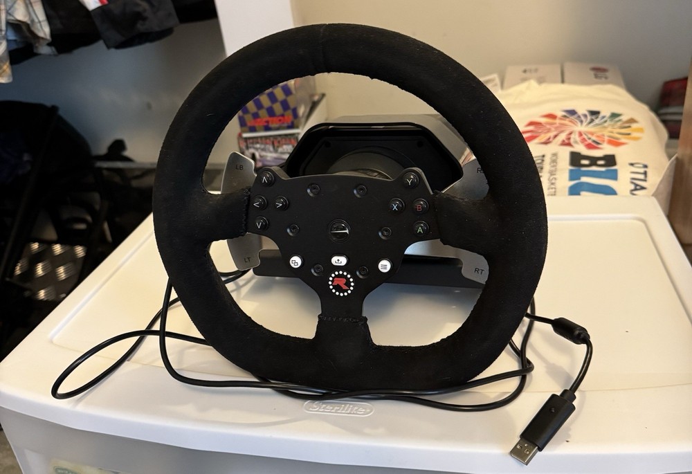 PC Racing Sim Equipment GTR Wheel, Pedals, And Two Shifters
