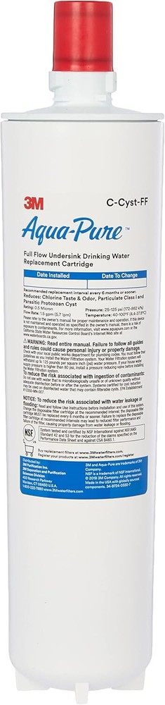 Aqua Pure C-CYST-FF Undersink Filter Replacement Cartridge