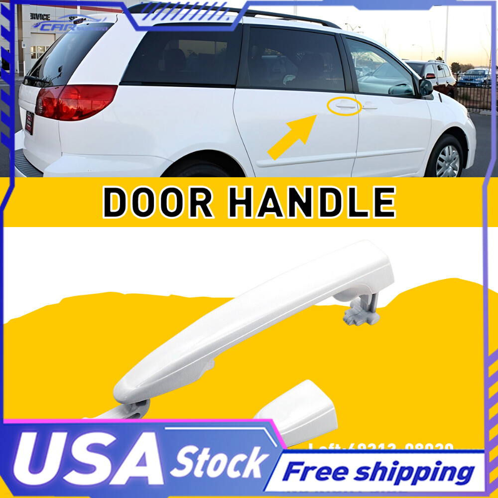 For Toyota Sienna Rear 2004-2010 LH or RH White Sliding Door Handle 6921308020