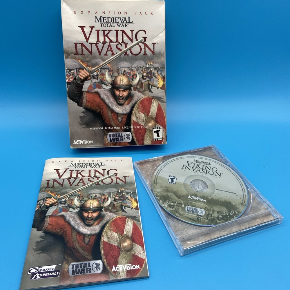 Medieval Total War Viking Invasion Expansion Pack PC Game SEALED Jewel Case CIB