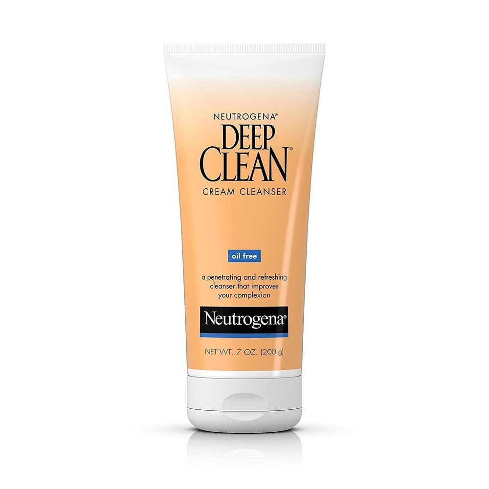 Neutrogena Deep Clean Cream Facial Cleanser With Salicylic Acid 7oz (12 Pack)