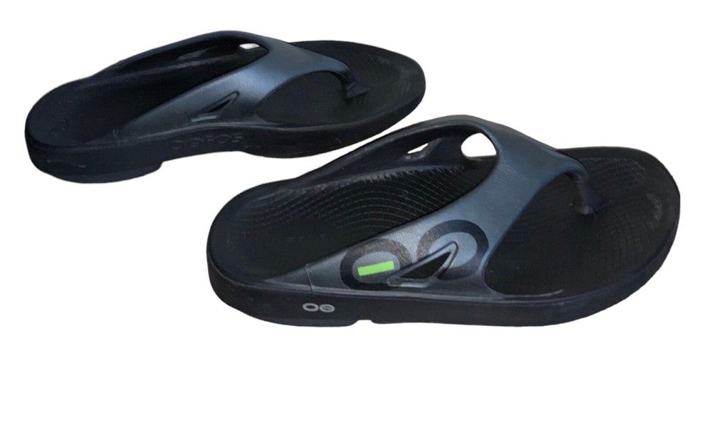 Unisex Oofos OOriginal Sport Graphite Sandals Slides Size M 14 W 11