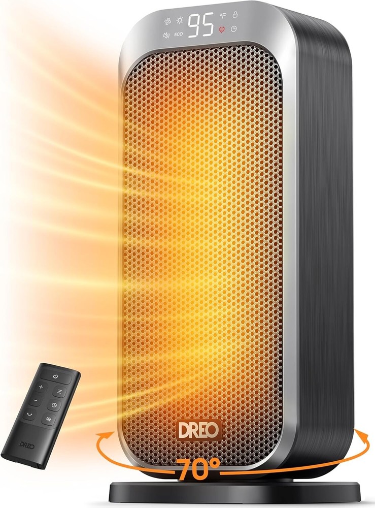 Dreo (DR-HSH019) Quiet Space Heaters (1500W) Electric Heater, NEW