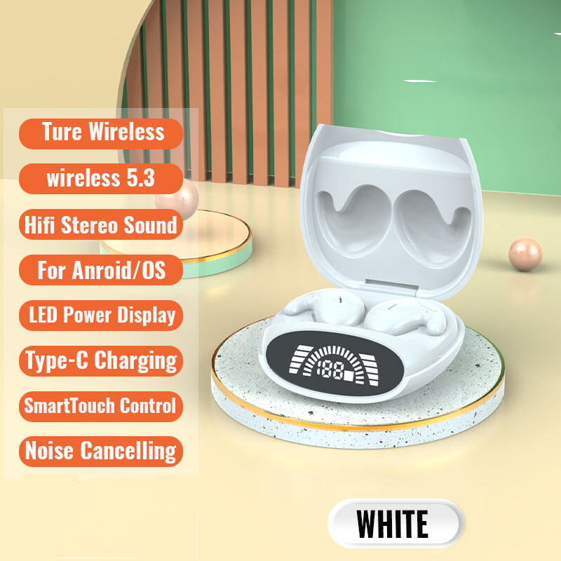 Invisible Bluetooth 5.3 Headset TWS Wireless Earphones Earbuds Stereo Headphones