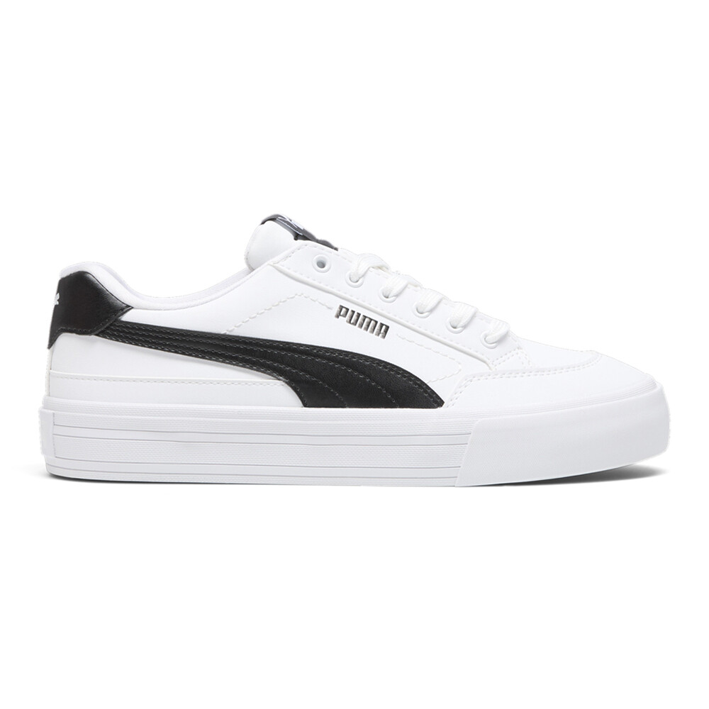 PUMA Court Classic Vulc Formstrip Mens White Sneakers Casual Lace Up Shoes