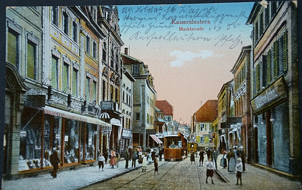 48138 AK Rhineland-Palatinate Kaiserslautern Marktstraße Litho Weber Son