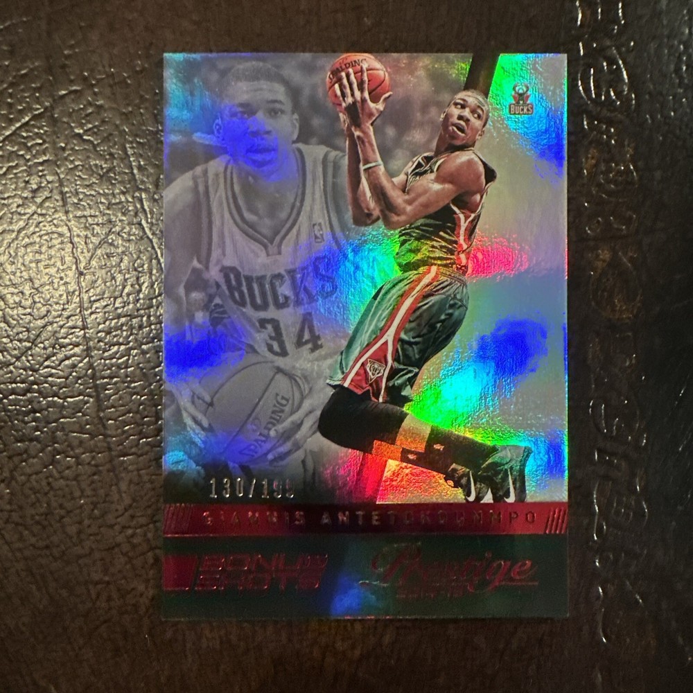 2014-15 Prestige Giannis Antetokounmpo Red Foil Bonus Shots 130/199 READ DESCR!!