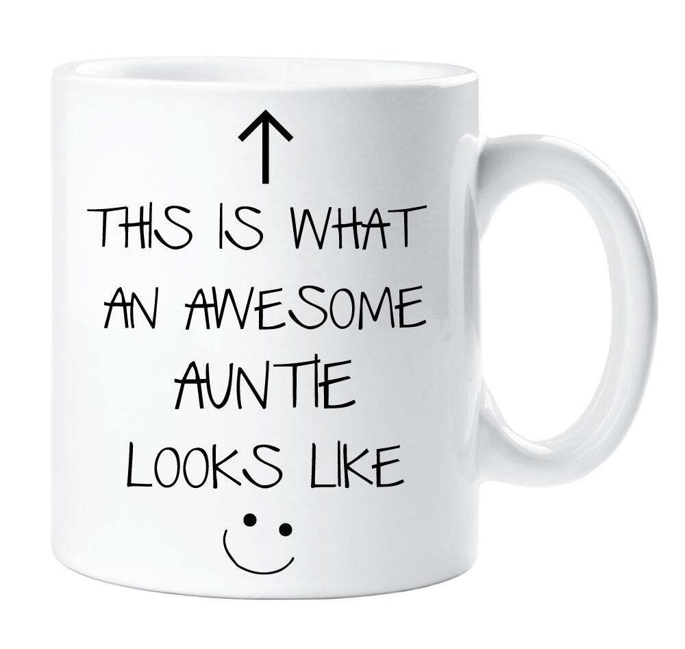 Awesome Auntie Mug - Ceramic Novelty Gift for the Best Aunt