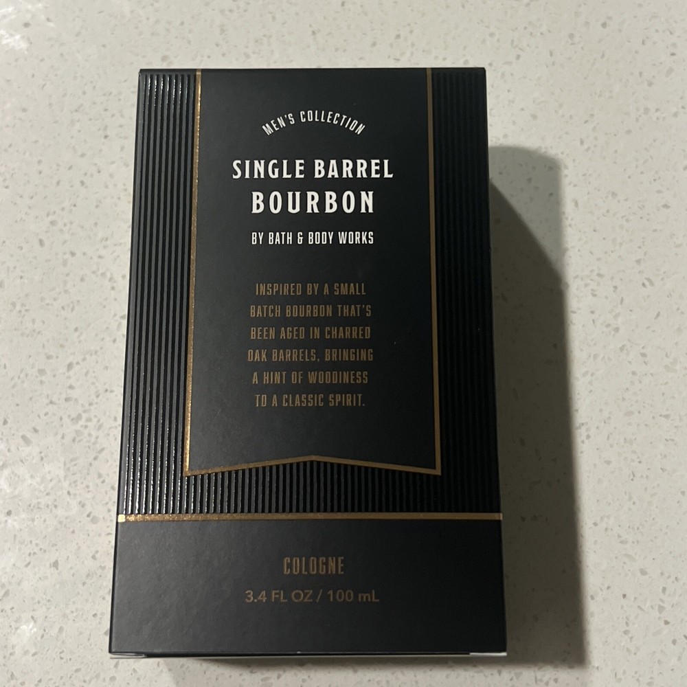 BATH & BODY WORKS ~ SINGLE BARREL BOURBON MEN'S COLLECTION COLOGNE ~ 3.4 OZ