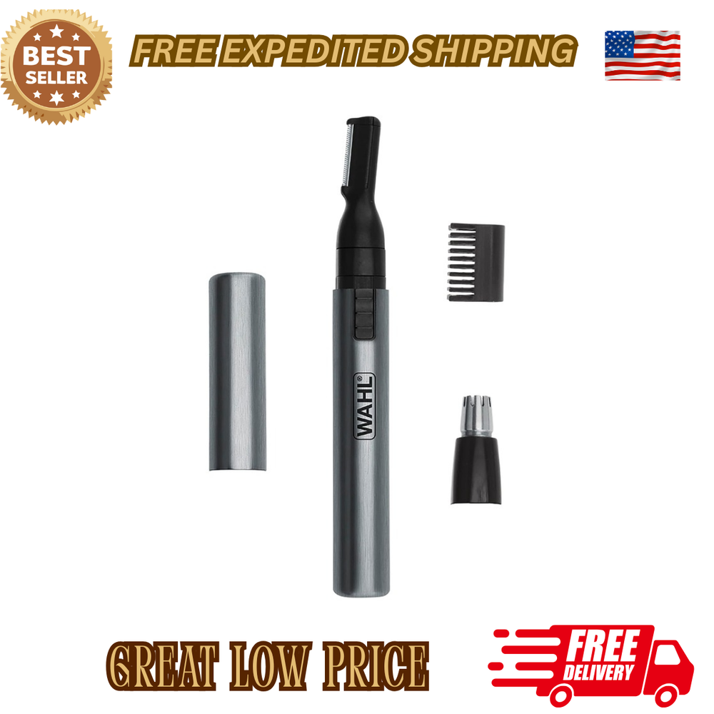 Wahl Micro Groomer for Nose Ear Neck Hair Beard and Eyebrows