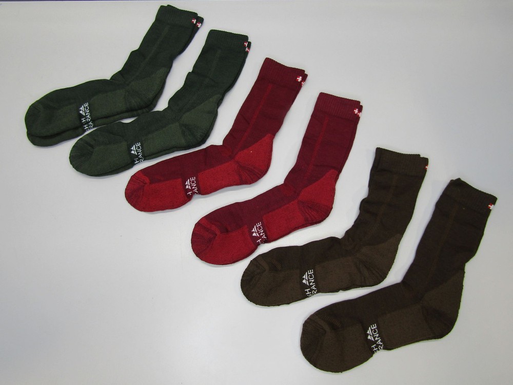 Danish Endurance Mens Hiking Crew Sock 3-Pack Lot of 2 Size 9.5-12.5 Merino Wool