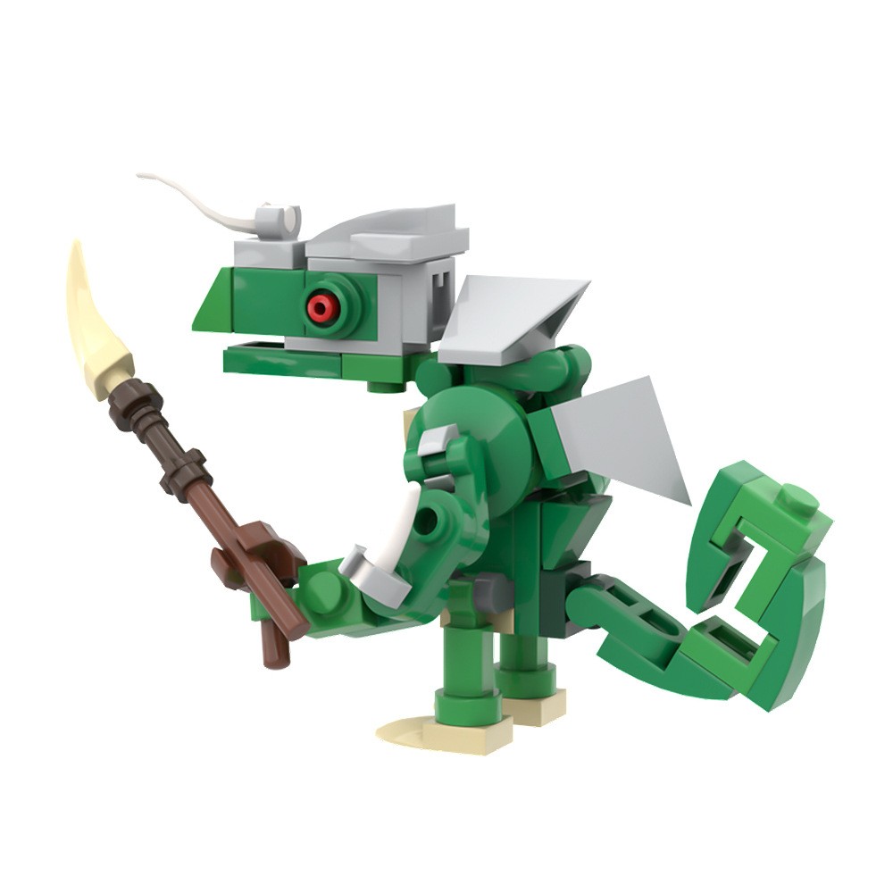 MOC Game Character Lizalfos Model Building Blocks DIY Puzzle Toy for Kids 65 PCS