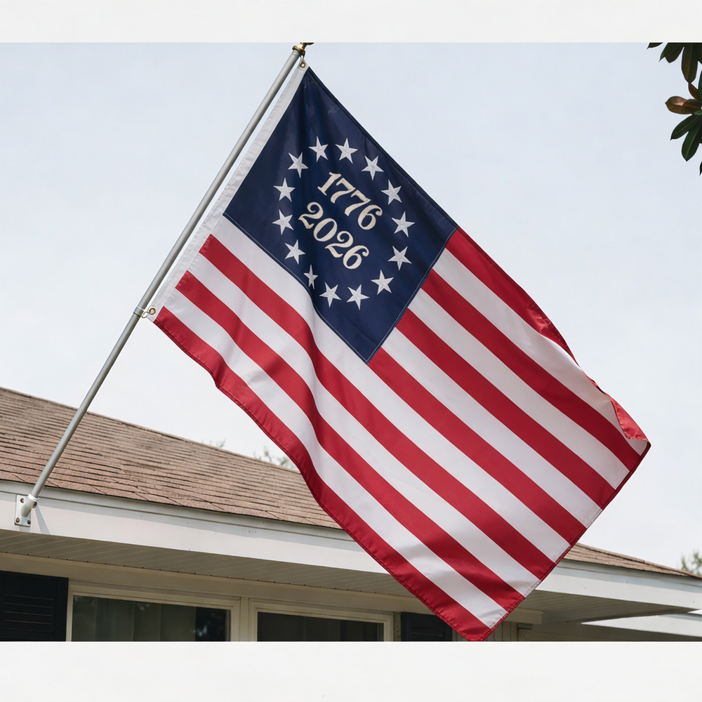 PromoPatriot 250 Year Anniversary Flag 3x5 ft 400D Nylon Embroidered Betsy Ross